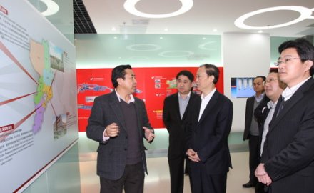 青岛市委副书记王文华来8868登录入口调研指导工作